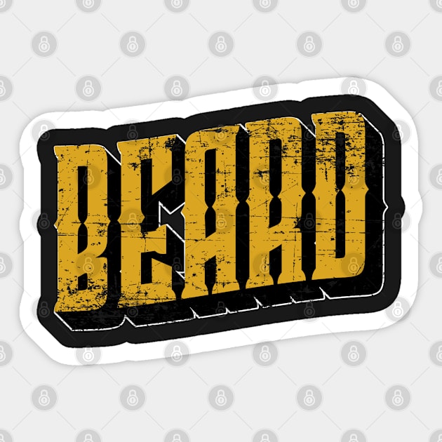 Beard Sticker by thriftjd